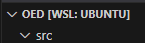 WSL indicated in VSC File Explorer