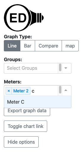 meter dropdown search