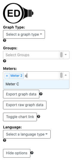 meter dropdown search