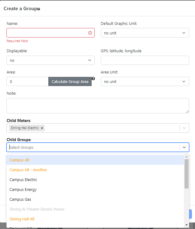 Admin group group choices