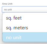 Admin group area unit choices