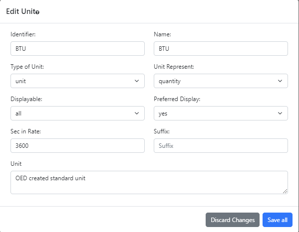 Admin unit editing popup